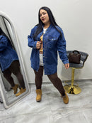 Camicione in jeans diamond