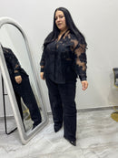 Camicia Flowers Diamond