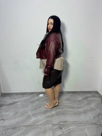 Tubino eco pelle brown