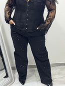 Jeans Full Strass Lory