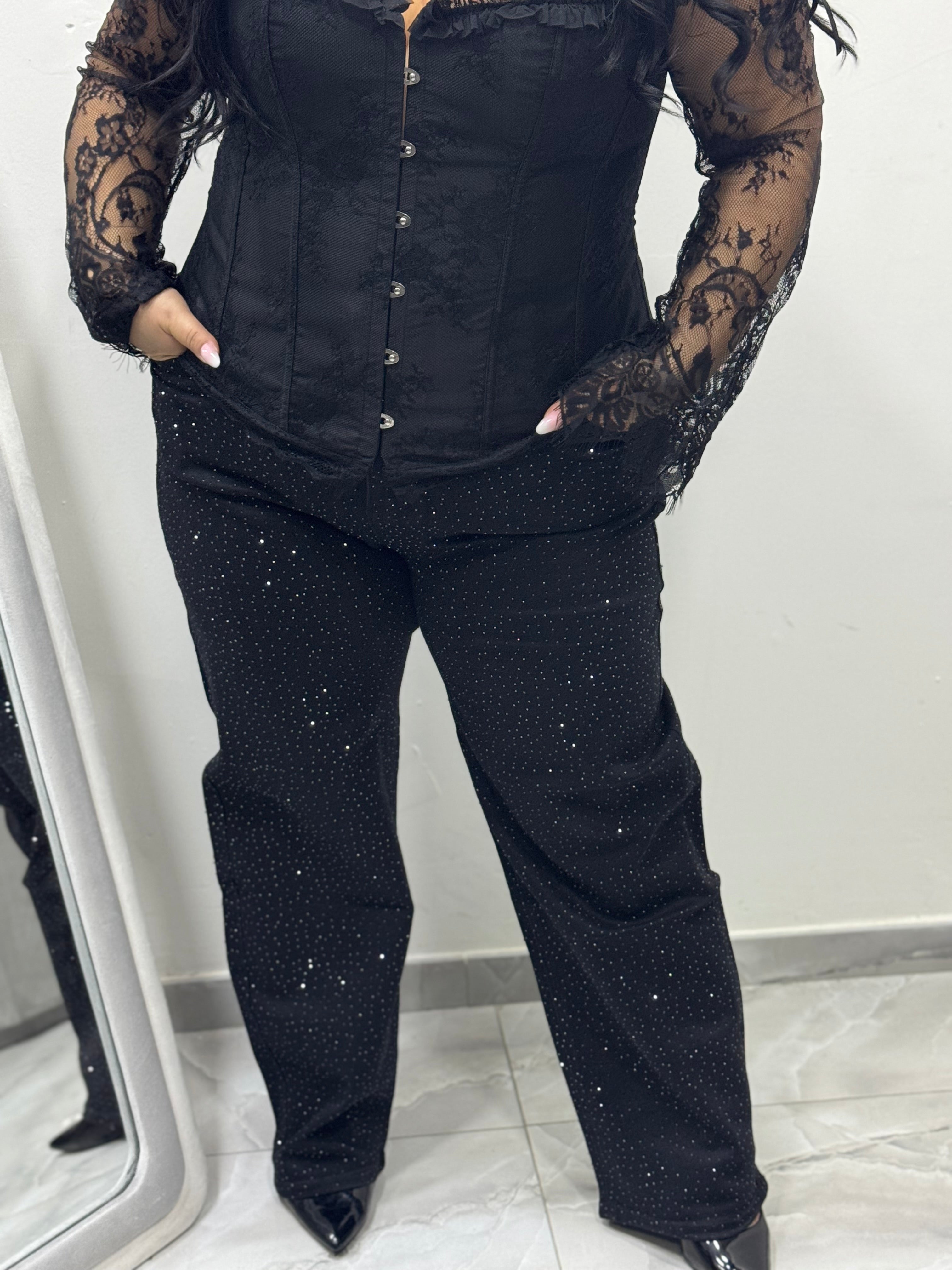 Jeans Full Strass Lory